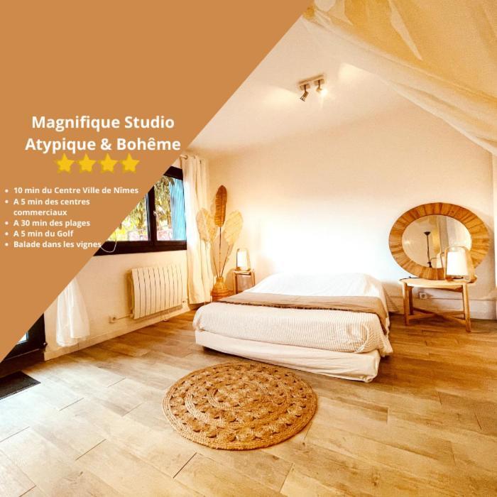 Superbe Appartement Boheme Dans Les Vignes Nimes Exterior foto